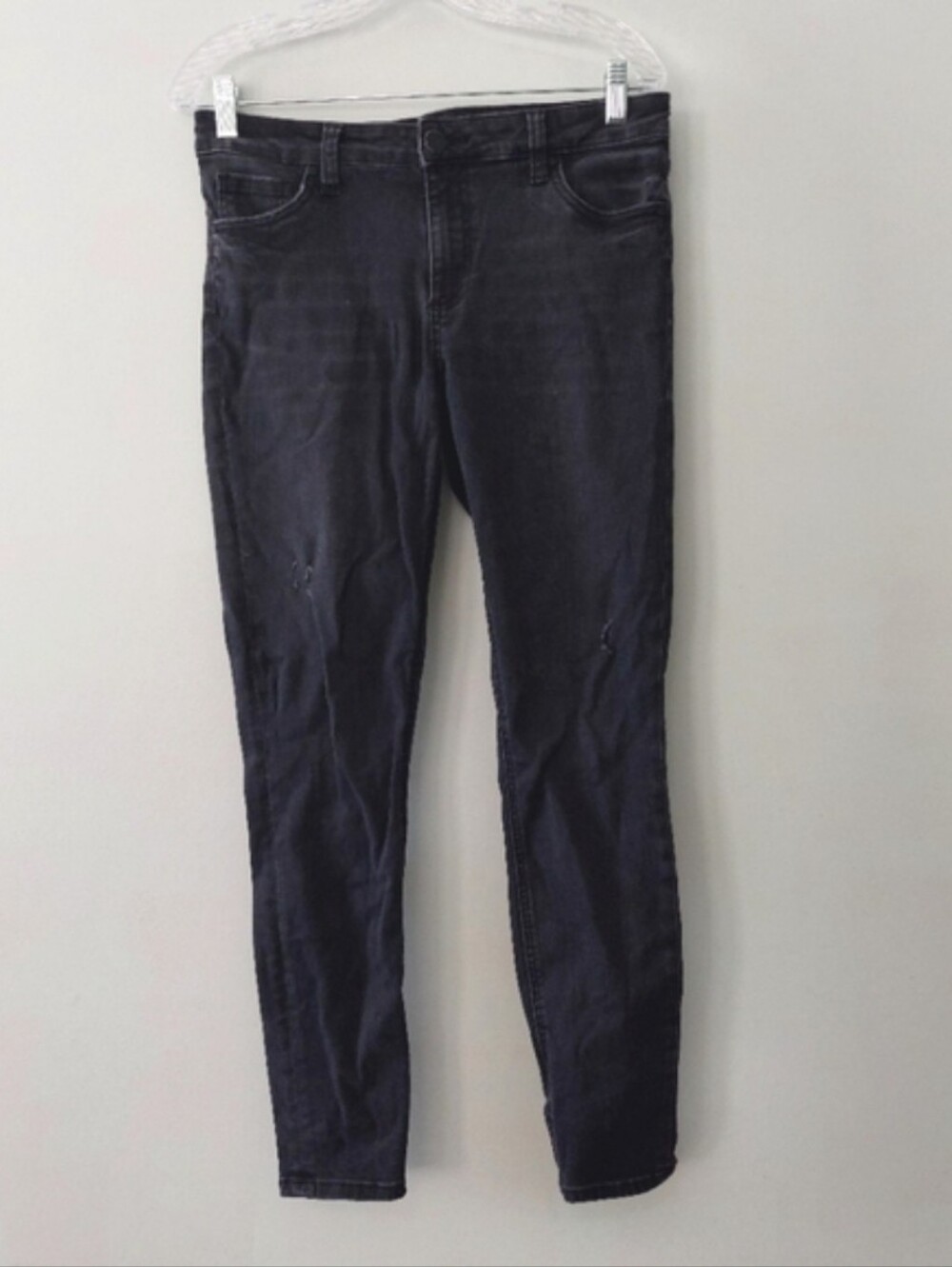 Kut from the Kloth Jeans Size 8 Mia Toothpick Skinny Fit Black Pockets